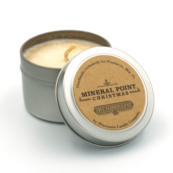 Mineral Point Candle in Tin