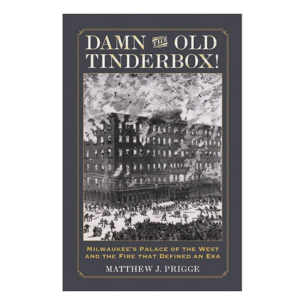Damn the Old Tinderbox! book cover with black and white illustration