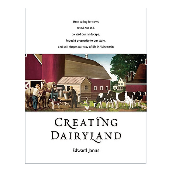 Creating Dairyland book cover featuring illustration of barn with animals