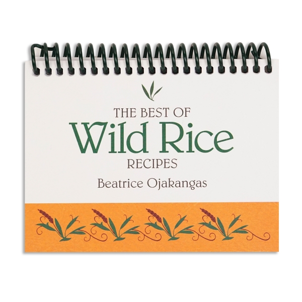 Wild Rice Recipes cover with white background and orange bottom