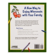 Back cover of the Wisconsin Activity Book with a description of the contents.