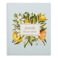 Duncan & Stone Family Recipe Book Cover- Oranges and Flowers