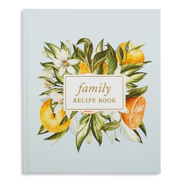 Our Family Recipes: A Meals and Memories Keepsake (Striped Linen)