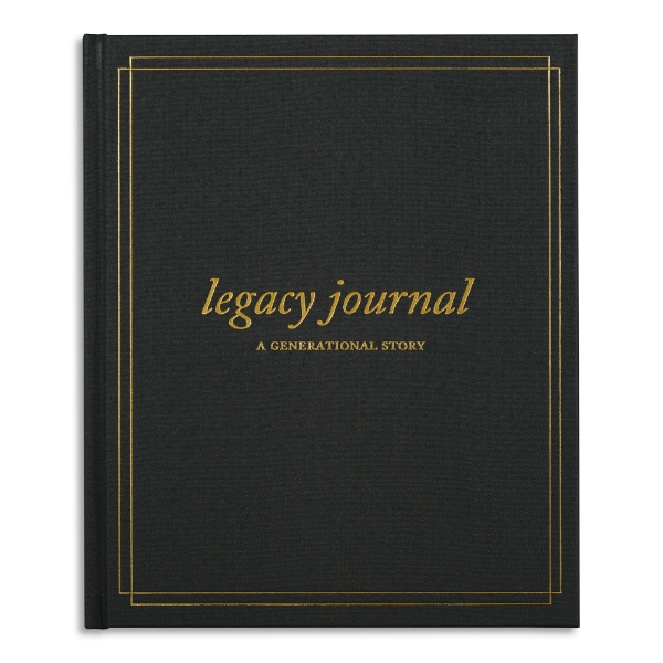 Duncan & Stone Legacy Journal Cover- Black with gold lettering