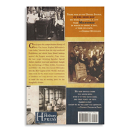 Back cover of Milwaukee Brews and Booze showing 3 black and white photos of a bar scene and barrels of beer. Includes a short summary and testimonial. 