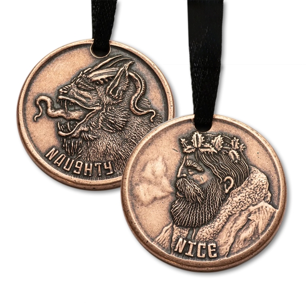 Picture of Naughty or Nice Copper Ornament