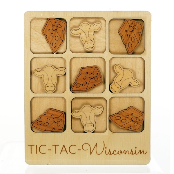 American Art Decor 2 Player Wood Tic Tac Toe