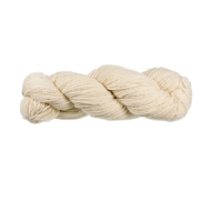One skein of natural, off-white, wool yarn. 