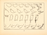 Sample page from "What to Draw and How to Draw It" showing guide steps for drawing a bird.