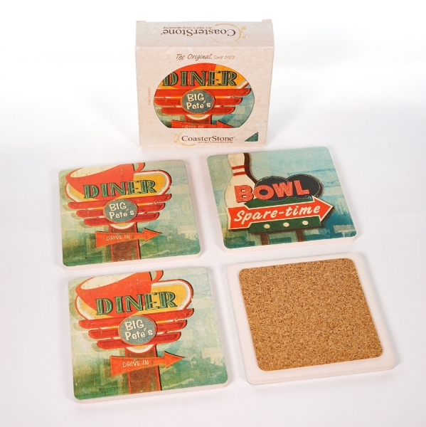 Picture of Retro Signs CoasterStone Absorbent Coasters