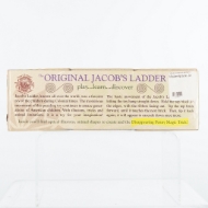 The back of the packaging of the Jacob's Ladder toy