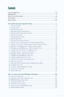 Table of contents for the book "Best Lake Hikes Wisconsin."