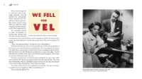 Page spread from "Valiant Vel" young reader book with a black and white photo of Vel and Dale Phillips. Pages 32-33.