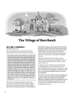 Page ten of "Wisconsin Adventures Dreams & Nightmares" with the information about this volume's setting, the village of Barribault.