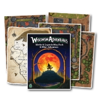 Map pack for "Wisconsin Adventures: Myths & Legends" role playing educational game, module WA1.